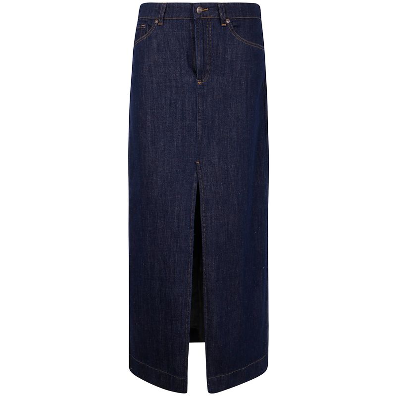 Seven For All Mankind Women Calla Skirt Bluberry With Front